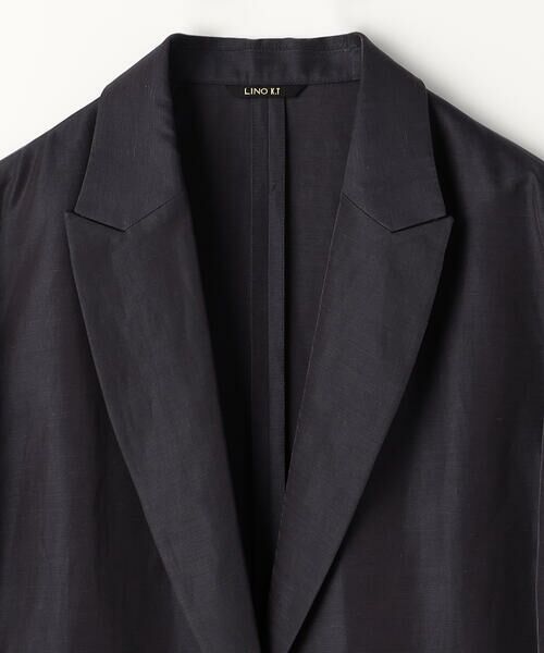 COMME CA COMFORT / コムサ・コンフォート（Lサイズ） テーラードジャケット | 〔 TALLサイズ 〕 キュプラリネン ピークドラペルジャケット | 詳細10