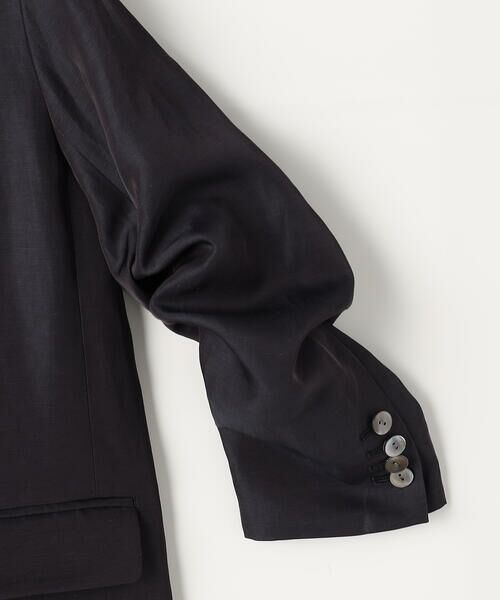 COMME CA COMFORT / コムサ・コンフォート（Lサイズ） テーラードジャケット | 〔 TALLサイズ 〕 キュプラリネン ピークドラペルジャケット | 詳細12