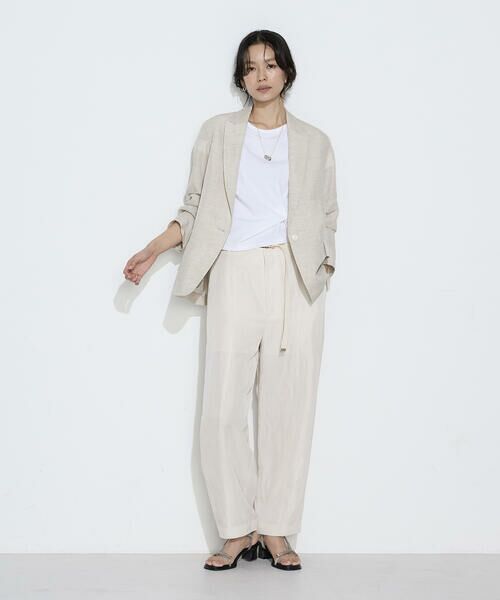 COMME CA COMFORT / コムサ・コンフォート（Lサイズ） テーラードジャケット | 〔 TALLサイズ 〕 キュプラリネン ピークドラペルジャケット | 詳細21