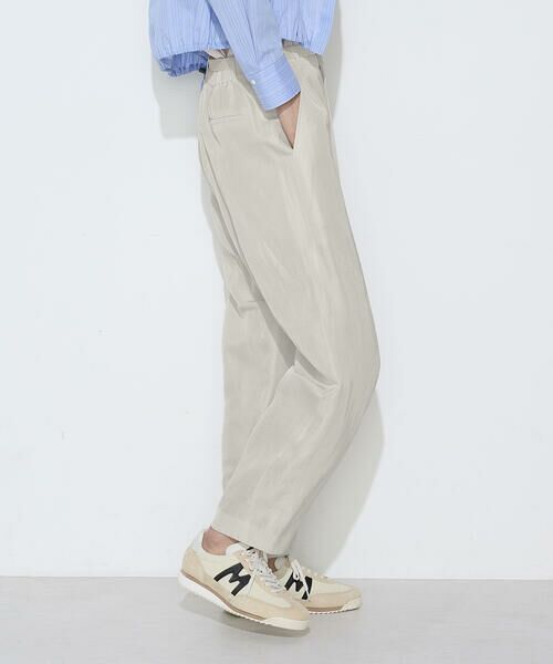 COMME CA COMFORT / コムサ・コンフォート（Lサイズ） その他パンツ | 〔 TALLサイズ 〕 キュプラリネン/トリアセリネンサテン バレルシルエットパンツ | 詳細20