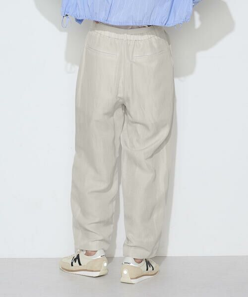 COMME CA COMFORT / コムサ・コンフォート（Lサイズ） その他パンツ | 〔 TALLサイズ 〕 キュプラリネン/トリアセリネンサテン バレルシルエットパンツ | 詳細21