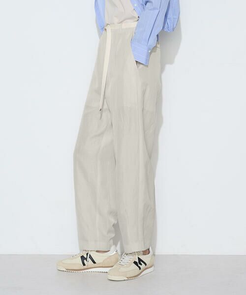 COMME CA COMFORT / コムサ・コンフォート（Lサイズ） その他パンツ | 〔 TALLサイズ 〕 キュプラリネン/トリアセリネンサテン バレルシルエットパンツ（15:亜麻）