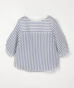 COMME CA COMFORT / コムサ・コンフォート（Lサイズ） シャツ・ブラウス | 〔 TALLサイズ 〕 キュプラリネン コットンシルクストライププルオーバー