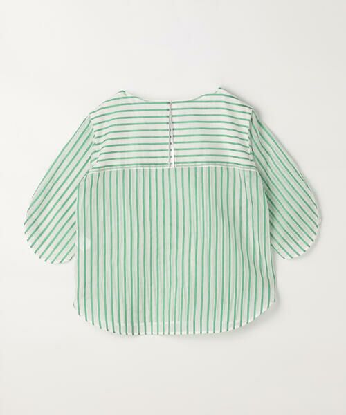 COMME CA COMFORT / コムサ・コンフォート（Lサイズ） シャツ・ブラウス | 〔 TALLサイズ 〕 キュプラリネン コットンシルクストライププルオーバー | 詳細8