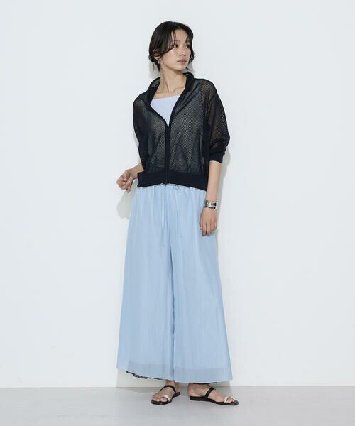 COMME CA COMFORT / コムサ・コンフォート（Lサイズ） カーディガン・ボレロ | 〔 TALLサイズ 〕 リネンメッシュ ジップアップカーディガン | 詳細3