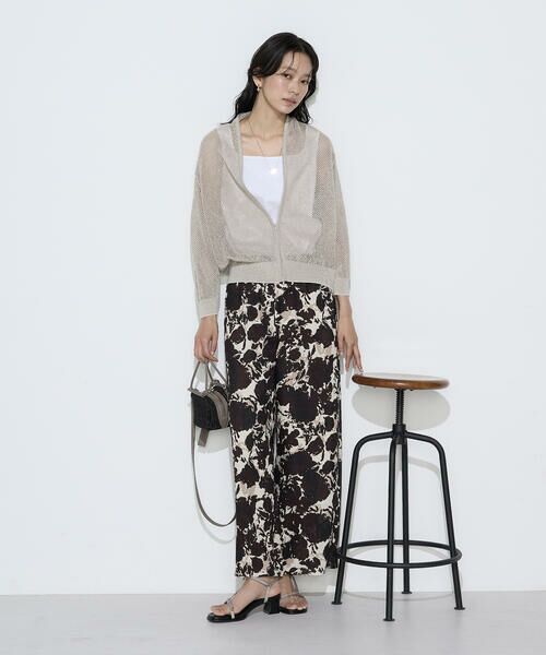 COMME CA COMFORT / コムサ・コンフォート（Lサイズ） カーディガン・ボレロ | 〔 TALLサイズ 〕 リネンメッシュ ジップアップカーディガン | 詳細13