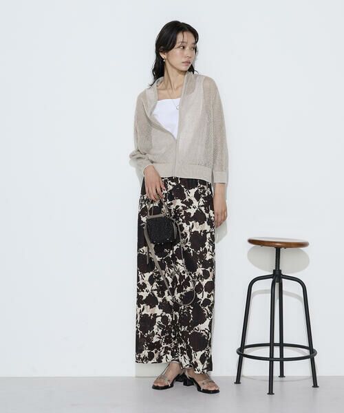 COMME CA COMFORT / コムサ・コンフォート（Lサイズ） カーディガン・ボレロ | 〔 TALLサイズ 〕 リネンメッシュ ジップアップカーディガン | 詳細14