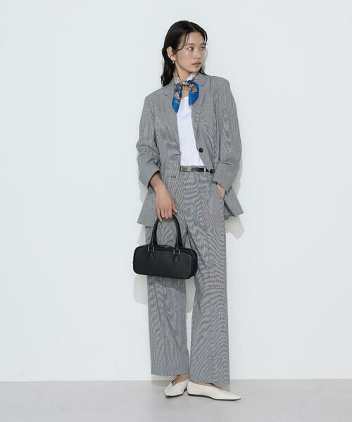 COMME CA COMFORT / コムサ・コンフォート（Lサイズ） テーラードジャケット | 〔 TALLサイズ 〕 ストレッチミニ千鳥 ジャケット | 詳細2