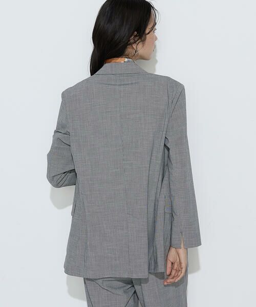 COMME CA COMFORT / コムサ・コンフォート（Lサイズ） テーラードジャケット | 〔 TALLサイズ 〕 ストレッチミニ千鳥 ジャケット | 詳細5
