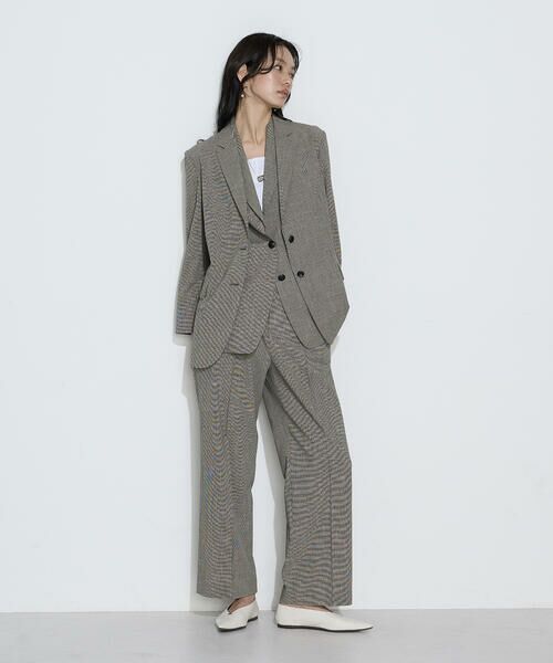 COMME CA COMFORT / コムサ・コンフォート（Lサイズ） テーラードジャケット | 〔 TALLサイズ 〕 ストレッチミニ千鳥 ジャケット | 詳細13