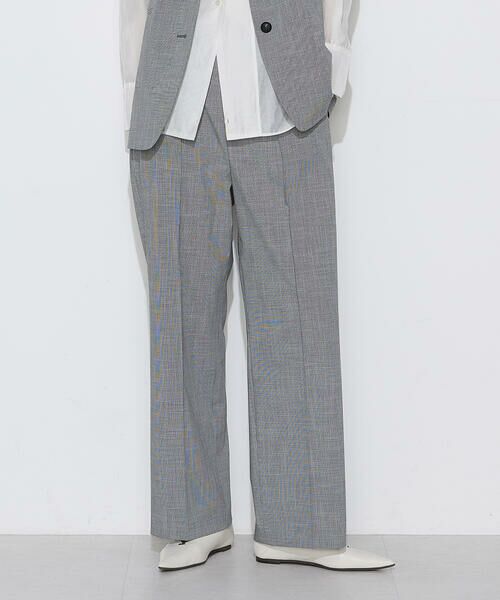 COMME CA COMFORT / コムサ・コンフォート（Lサイズ） その他パンツ | 〔 TALLサイズ 〕 ストレッチミニ千鳥 パンツ（04:モノトーン系）