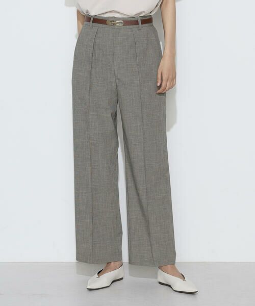 COMME CA COMFORT / コムサ・コンフォート（Lサイズ） その他パンツ | 〔 TALLサイズ 〕 ストレッチミニ千鳥 パンツ（15:ベージュ系）