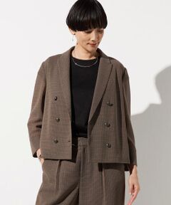 COMME CA COMFORT / コムサ・コンフォート（Lサイズ） テーラードジャケット | 〔 TALLサイズ 〕 【セットアップ対応】シアーチェックジャケット