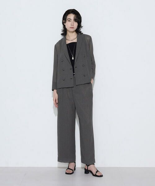 COMME CA COMFORT / コムサ・コンフォート（Lサイズ） テーラードジャケット | 〔 TALLサイズ 〕 【セットアップ対応】シアーチェックジャケット | 詳細1