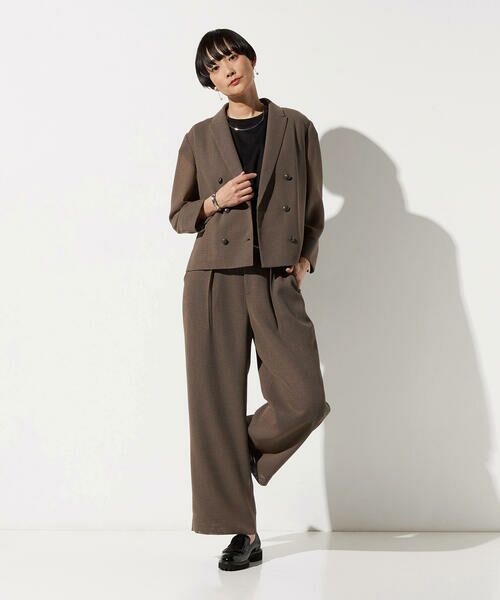 COMME CA COMFORT / コムサ・コンフォート（Lサイズ） その他パンツ | 〔 TALLサイズ 〕 【セットアップ対応】シアーチェックタックパンツ | 詳細12