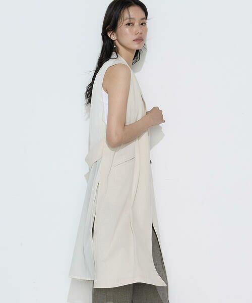 COMME CA COMFORT / コムサ・コンフォート（Lサイズ） ベスト | 〔 TALLサイズ 〕 TCポンチ ジレ（15:ベージュ）