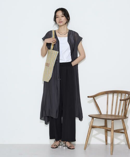 COMME CA COMFORT / コムサ・コンフォート（Lサイズ） その他パンツ | 〔 TALLサイズ 〕 トリポリカラミ ワイドパンツ | 詳細1