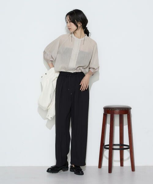 COMME CA COMFORT / コムサ・コンフォート（Lサイズ） その他パンツ | 〔 TALLサイズ 〕 トリポリカラミ ワイドパンツ | 詳細3