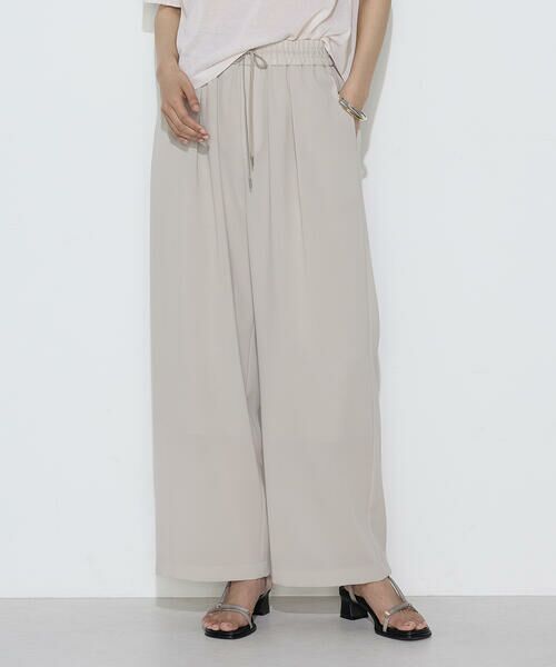 COMME CA COMFORT / コムサ・コンフォート（Lサイズ） その他パンツ | 〔 TALLサイズ 〕 トリポリカラミ ワイドパンツ（15:ベージュ）