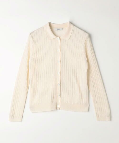 COMME CA COMFORT / コムサ・コンフォート（Lサイズ） カーディガン・ボレロ | 〔 TALLサイズ 〕 レーヨンイタリア糸 ワイドリブポロカーディガン | 詳細7