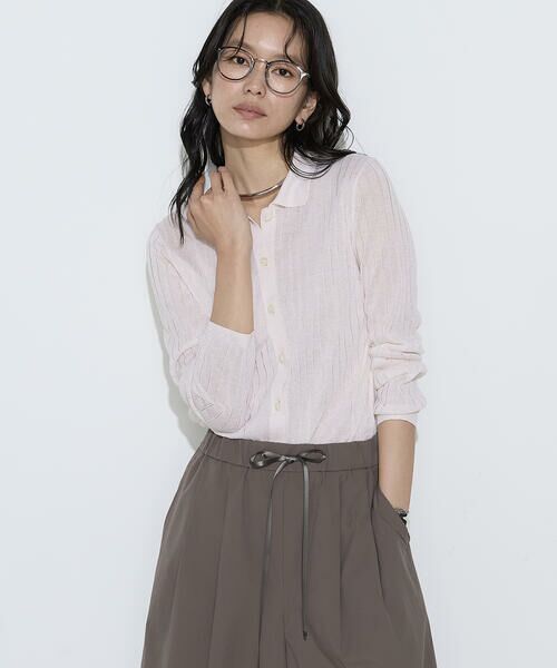 COMME CA COMFORT / コムサ・コンフォート（Lサイズ） カーディガン・ボレロ | 〔 TALLサイズ 〕 レーヨンイタリア糸 ワイドリブポロカーディガン | 詳細3