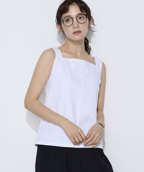 COMME CA COMFORT / コムサ・コンフォート（Lサイズ） タンクトップ | 〔 TALLサイズ 〕 ファインコットンフライス 2WAYインナー | 詳細18