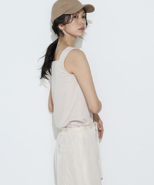 COMME CA COMFORT / コムサ・コンフォート（Lサイズ） タンクトップ | 〔 TALLサイズ 〕 ファインコットンフライス 2WAYインナー | 詳細29