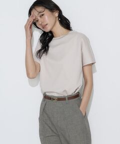 COMME CA COMFORT / コムサ・コンフォート（Lサイズ） Tシャツ | 〔 TALLサイズ 〕 ダブルフェイス ニット付きTシャツ