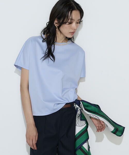 COMME CA COMFORT / コムサ・コンフォート（Lサイズ） Tシャツ | 〔 TALLサイズ 〕 ダブルフェイス ニット付きTシャツ | 詳細22