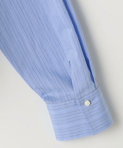 COMME CA COMFORT / コムサ・コンフォート（Lサイズ） シャツ・ブラウス | 〔 TALLサイズ 〕 コットンナイロンストライプ クロップドシャツ | 詳細8