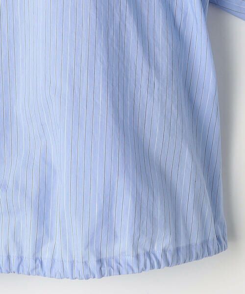 COMME CA COMFORT / コムサ・コンフォート（Lサイズ） シャツ・ブラウス | 〔 TALLサイズ 〕 コットンナイロンストライプ クロップドシャツ | 詳細9