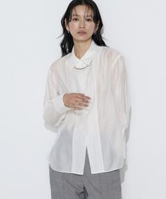 COMME CA COMFORT / コムサ・コンフォート（Lサイズ） シャツ・ブラウス | 〔 TALLサイズ 〕 シアーキュプラシルク シャツ