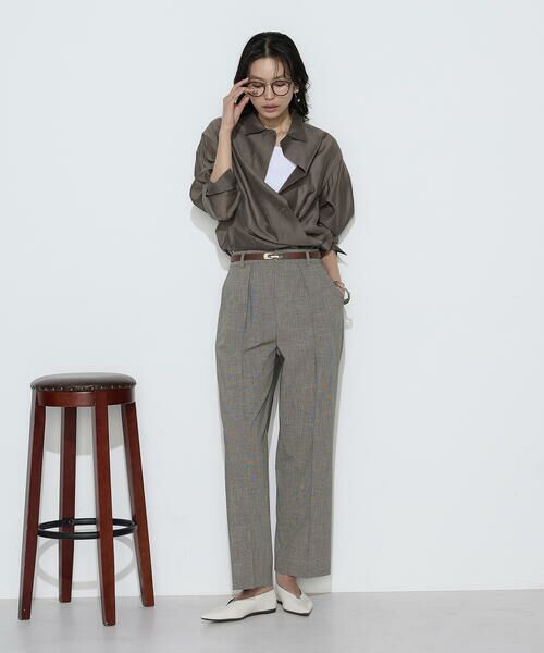 COMME CA COMFORT / コムサ・コンフォート（Lサイズ） シャツ・ブラウス | 〔 TALLサイズ 〕 シアーキュプラシルク シャツ | 詳細9