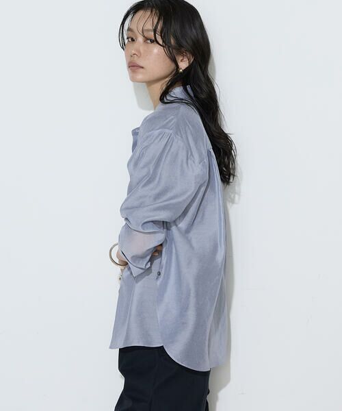 COMME CA COMFORT / コムサ・コンフォート（Lサイズ） シャツ・ブラウス | 〔 TALLサイズ 〕 シアーキュプラシルク シャツ | 詳細20