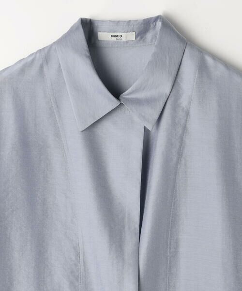 COMME CA COMFORT / コムサ・コンフォート（Lサイズ） シャツ・ブラウス | 〔 TALLサイズ 〕 シアーキュプラシルク シャツ | 詳細27