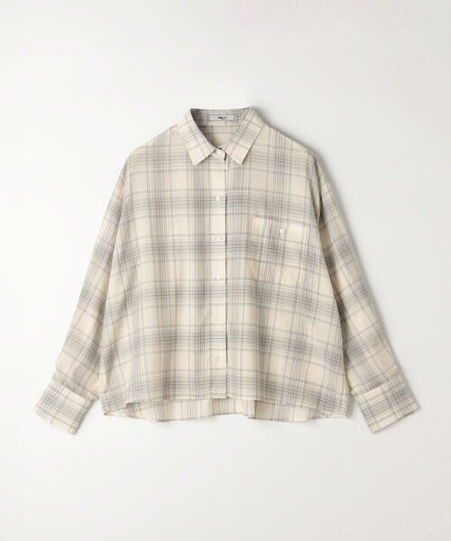 COMME CA COMFORT / コムサ・コンフォート（Lサイズ） シャツ・ブラウス | 〔 TALLサイズ 〕 モノトーンシアーチェック シャツ | 詳細10