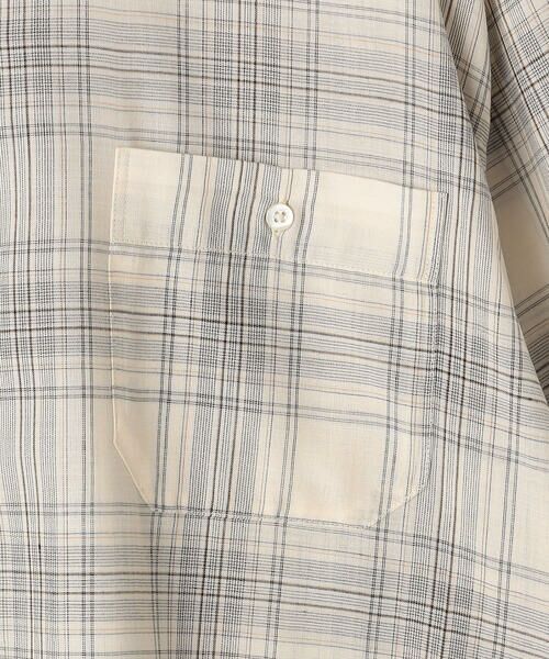 COMME CA COMFORT / コムサ・コンフォート（Lサイズ） シャツ・ブラウス | 〔 TALLサイズ 〕 モノトーンシアーチェック シャツ | 詳細13