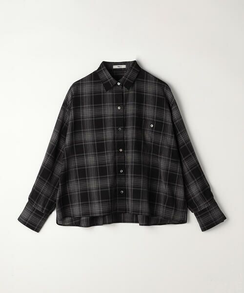 COMME CA COMFORT / コムサ・コンフォート（Lサイズ） シャツ・ブラウス | 〔 TALLサイズ 〕 モノトーンシアーチェック シャツ | 詳細25