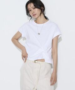 COMME CA COMFORT / コムサ・コンフォート（Lサイズ） カットソー | 〔 TALLサイズ 〕 コットン強撚ポンチ デザインタックシャツ