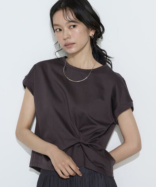 COMME CA COMFORT / コムサ・コンフォート（Lサイズ） カットソー | 〔 TALLサイズ 〕 コットン強撚ポンチ デザインタックシャツ | 詳細12