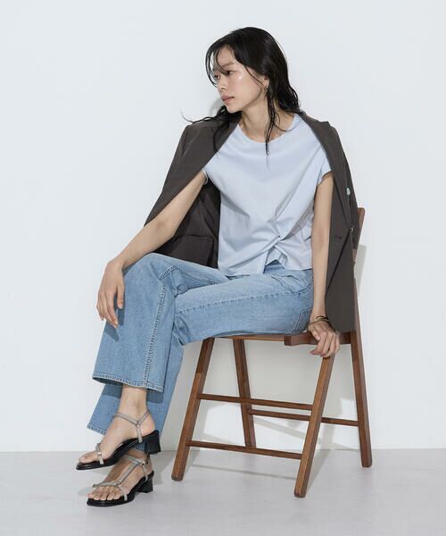 COMME CA COMFORT / コムサ・コンフォート（Lサイズ） カットソー | 〔 TALLサイズ 〕 コットン強撚ポンチ デザインタックシャツ | 詳細18