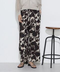 COMME CA COMFORT / コムサ・コンフォート（Lサイズ） その他パンツ | 〔 TALLサイズ 〕 麻調ポリエステル ボタニカルプリントパンツ