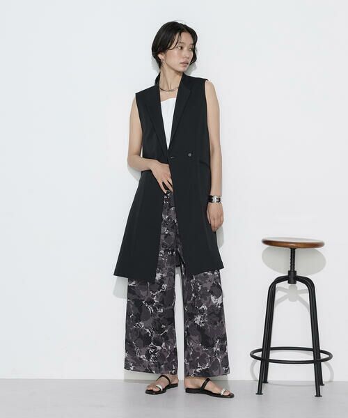 COMME CA COMFORT / コムサ・コンフォート（Lサイズ） その他パンツ | 〔 TALLサイズ 〕 麻調ポリエステル ボタニカルプリントパンツ | 詳細2