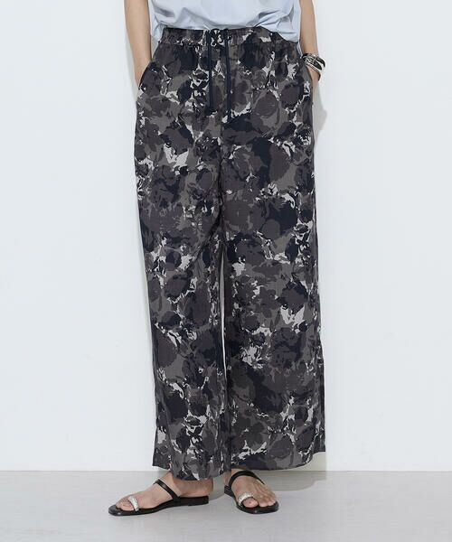 COMME CA COMFORT / コムサ・コンフォート（Lサイズ） その他パンツ | 〔 TALLサイズ 〕 麻調ポリエステル ボタニカルプリントパンツ | 詳細5
