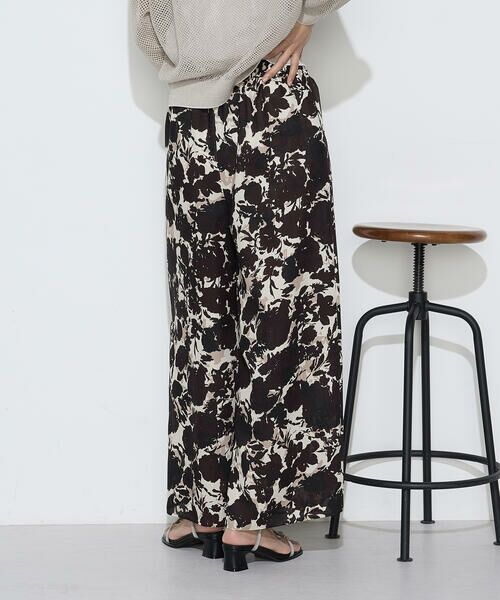 COMME CA COMFORT / コムサ・コンフォート（Lサイズ） その他パンツ | 〔 TALLサイズ 〕 麻調ポリエステル ボタニカルプリントパンツ | 詳細18