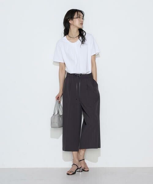 COMME CA COMFORT / コムサ・コンフォート（Lサイズ） その他パンツ | 〔 TALLサイズ 〕 ソフトタイプライター ワイドパンツ | 詳細2