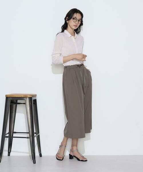 COMME CA COMFORT / コムサ・コンフォート（Lサイズ） その他パンツ | 〔 TALLサイズ 〕 ソフトタイプライター ワイドパンツ | 詳細13