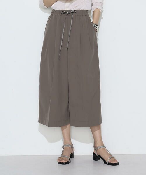 COMME CA COMFORT / コムサ・コンフォート（Lサイズ） その他パンツ | 〔 TALLサイズ 〕 ソフトタイプライター ワイドパンツ（14:ブラウン）