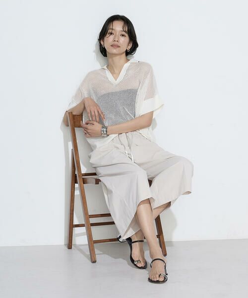 COMME CA COMFORT / コムサ・コンフォート（Lサイズ） その他パンツ | 〔 TALLサイズ 〕 ソフトタイプライター ワイドパンツ | 詳細21