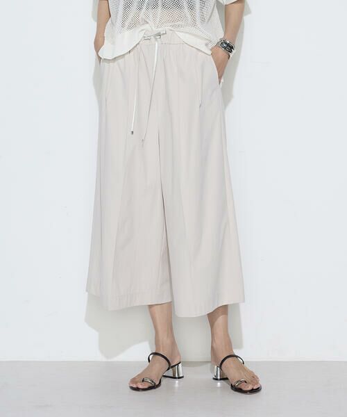 COMME CA COMFORT / コムサ・コンフォート（Lサイズ） その他パンツ | 〔 TALLサイズ 〕 ソフトタイプライター ワイドパンツ（15:ライトベージュ）